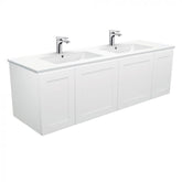 Fienza 1500mm Dolce Mila Double Bowl Wall Hung Vanity